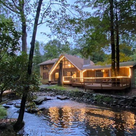 Secluded Chalet On Stream-Mins To Camelback Tannersville Buitenkant foto